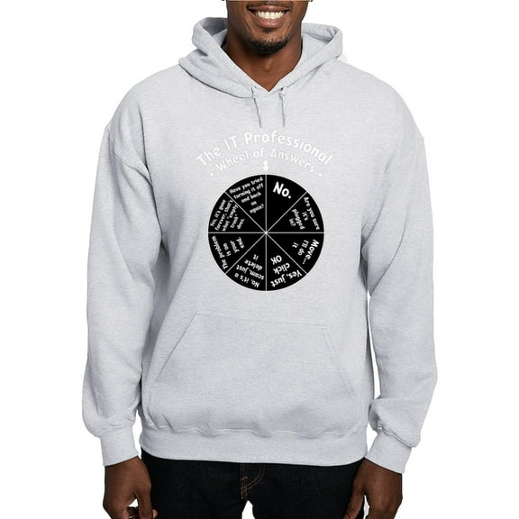 CafePress - IT Wheel Of Answer Sweatshirt - Pullover Hoodie, Hooded Sweatshirt