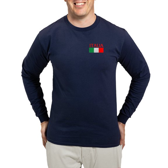CafePress - ITALIA FLAG Long Sleeve Dark T Shirt - Long Sleeve Dark T-Shirt