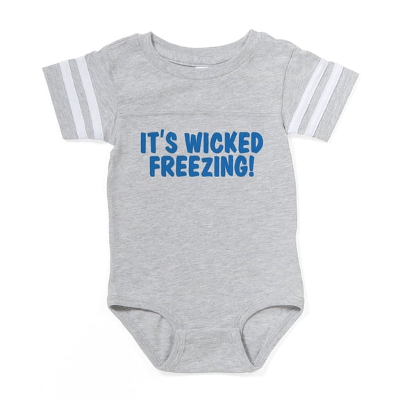 CafePress - ITS WICKED FREEZING - Cute Infant Baby Football Bodysuit