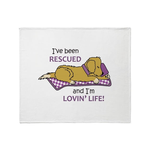 CafePress - IVE BEEN RESCUED Throw Blanket - Soft Fleece Throw Blanket, 50"x60" for All Ages