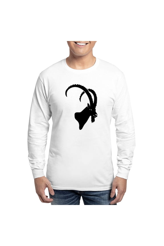 - Ibex Capricorn Steinbock Mountain Goat Sheep Alps - Unisex Cotton Long Sleeve T-Shirt