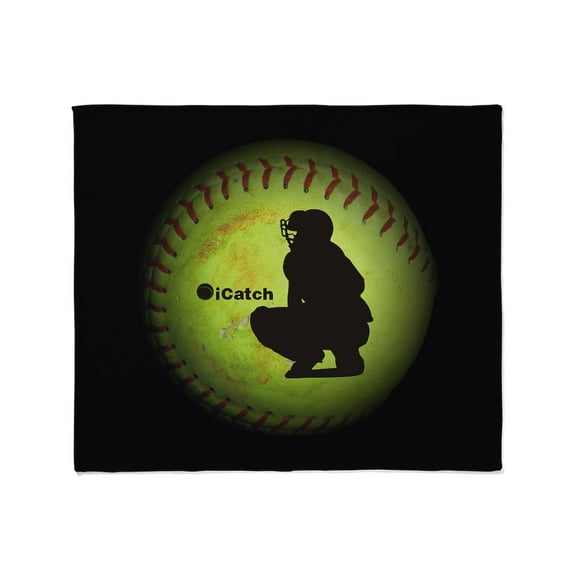 CafePress - Icatch Fastpitch Softball Throw Blanket - Soft Fleece Throw Blanket, 50"x60" for All Ages