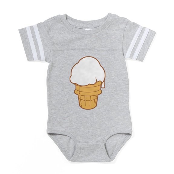 CafePress - Ice Cream Van - Cute Infant Baby Football Bodysuit