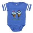 thumbnail image 1 of CafePress - Ice Cream We're 1 Boys - Cute Infant Baby Football Bodysuit, 1 of 3