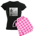 thumbnail image 1 of CafePress - Ice Fishing Women's Dark Pajamas - Women's Short Sleeve Print T-Shirt and Pants Dark Cotton Pajama Set, 1 of 7