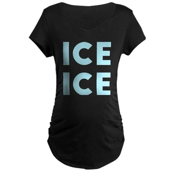CafePress - Ice Ice Baby Maternity T Shirt - Maternity Dark T-Shirt