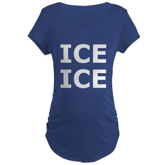 CafePress - Ice Ice (Baby) Maternity T Shirt - Maternity Dark T-Shirt