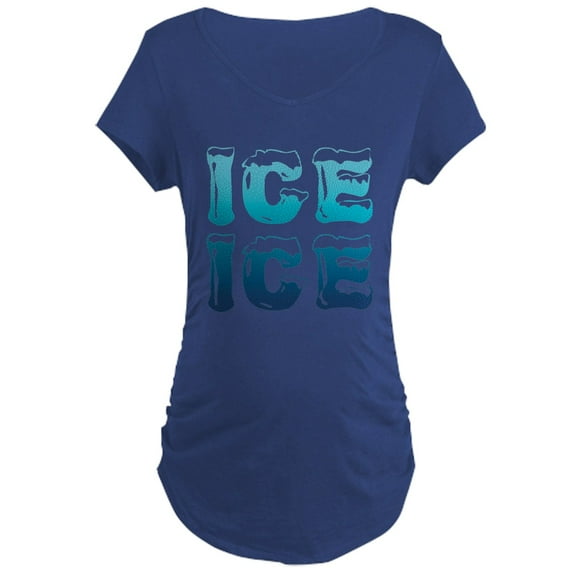 CafePress - Ice Ice Maternity Design - Maternity Dark T-Shirt
