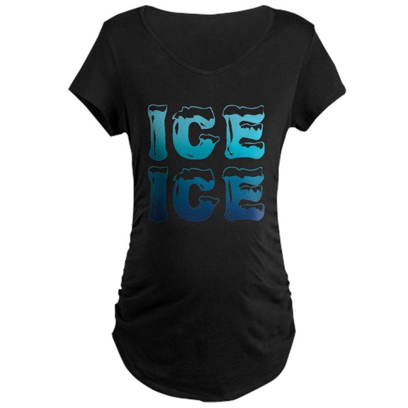 CafePress - Ice Ice Maternity Design - Maternity Dark T-Shirt