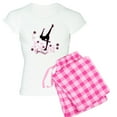 thumbnail image 1 of CafePress - Ice Skating Spiral Women's Light Pajamas - Women's Short Sleeve Print T-Shirt and Pants Light Cotton Pajama Set, 1 of 7