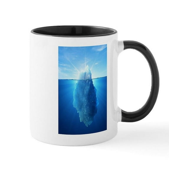CafePress - Iceberg Nature Photography Mugs - 11 oz Ceramic Mug - Novelty Coffee Tea Cup