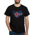 thumbnail image 1 of CafePress - Iceland Flag And Map Dark T Shirt - Men's Classic Graphic Cotton T-Shirt, 1 of 4