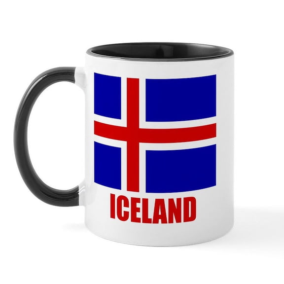 CafePress - Icelandic Flag Iceland Mug - 11 oz Ceramic Mug - Novelty Coffee Tea Cup