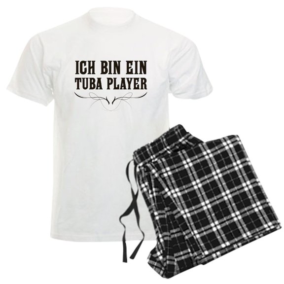 CafePress - Ich Bin Ein Tuba Player Men's Light Pajamas - Men's Light Loose Fit Cotton Pajama Set