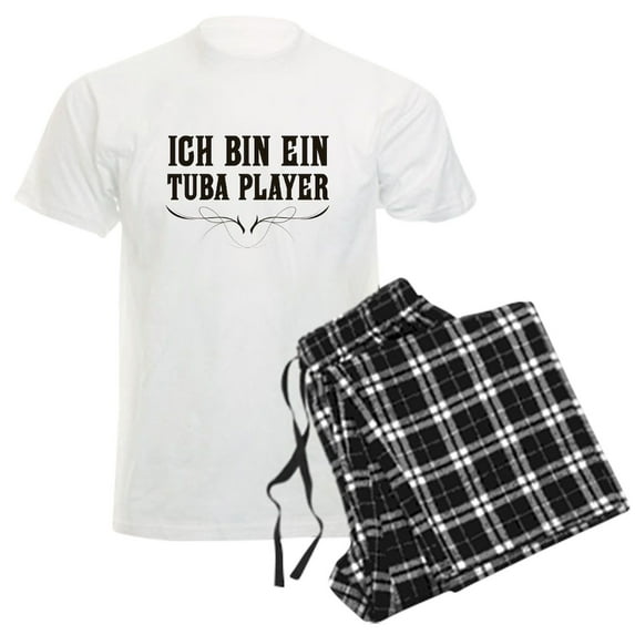 CafePress - Ich Bin Ein Tuba Player Men's Light Pajamas - Men's Light Loose Fit Cotton Pajama Set