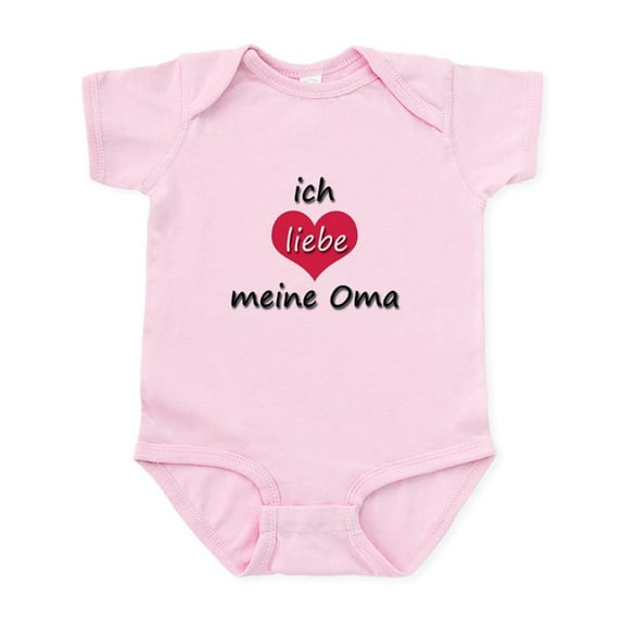 CafePress - Ich Liebe Meine Oma I Love My Grandma In German In - Baby Light Bodysuit, Size Newborn - 24 Months