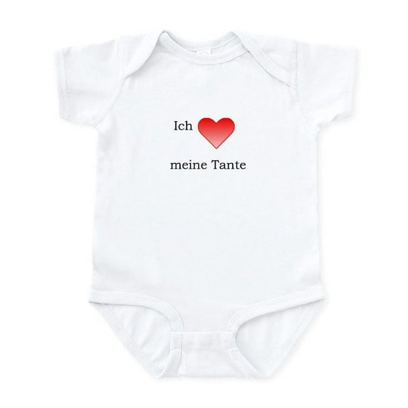 CafePress - Ich Liebe Meine Tante Infant Creeper - Baby Light Bodysuit, Size Newborn - 24 Months