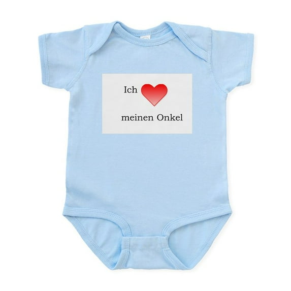 CafePress - Ich Liebe Meinen Onkel Infant Creeper - Baby Light Bodysuit, Size Newborn - 24 Months