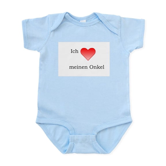 CafePress - Ich Liebe Meinen Onkel Infant Creeper - Baby Light Bodysuit, Size Newborn - 24 Months
