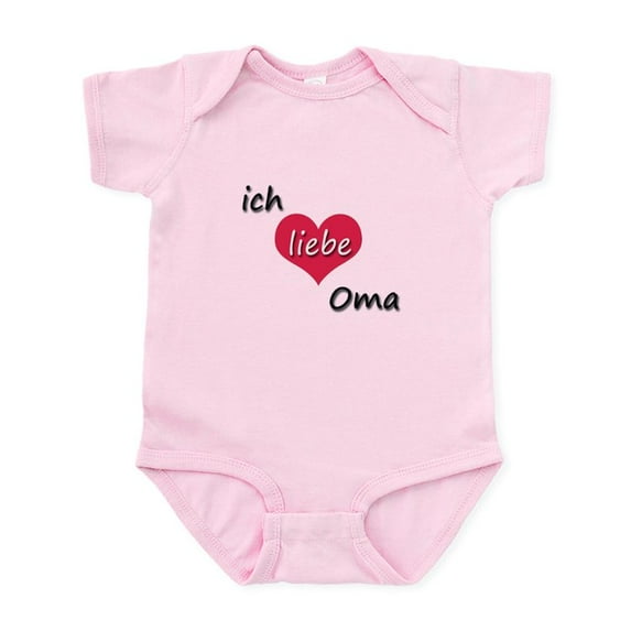 CafePress - Ich Liebe Oma I Love Grandma In German Body Suit - Baby Light Bodysuit, Size Newborn - 24 Months