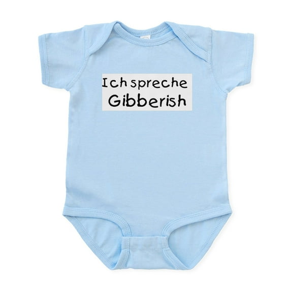 CafePress - Ich Spreche Gibberish Infant Bodysuit - Baby Light Bodysuit, Size Newborn - 24 Months