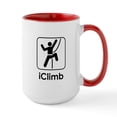 thumbnail image 1 of CafePress - Iclimb Large Mug - 15 oz Ceramic Large White Novelty Mug, 1 of 4