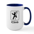 thumbnail image 1 of CafePress - Iclimb Large Mug - 15 oz Ceramic Large White Novelty Mug, 1 of 4