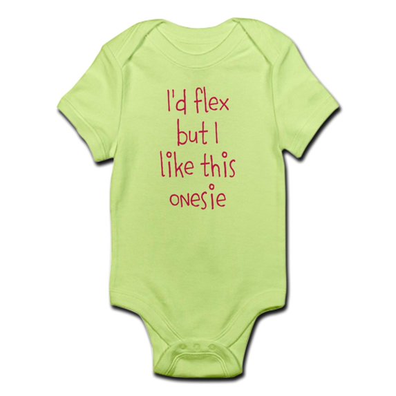 CafePress - Id Flex But I Like This Onesie Body Suit - Baby Light Bodysuit