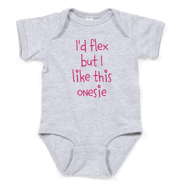 CafePress - Id Flex But I Like This Onesie - Cute Infant Bodysuit Baby Romper - Size Newborn - 24 Months