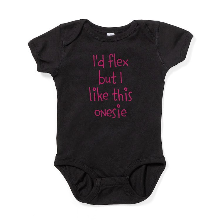 CafePress - Id Flex But I Like This Onesie - Cute Infant Bodysuit Baby Romper - Size Newborn - 24 Months