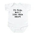thumbnail image 1 of CafePress - Id Flex But I Like This Shirt Body Suit - Baby Light Bodysuit, Size Newborn - 24 Months, 1 of 4