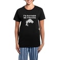 thumbnail image 1 of CafePress - Id Rather Be Fishing Pajamas - Women's Short Sleeve Print T-Shirt and Pants Dark Cotton Pajama Set, 1 of 7