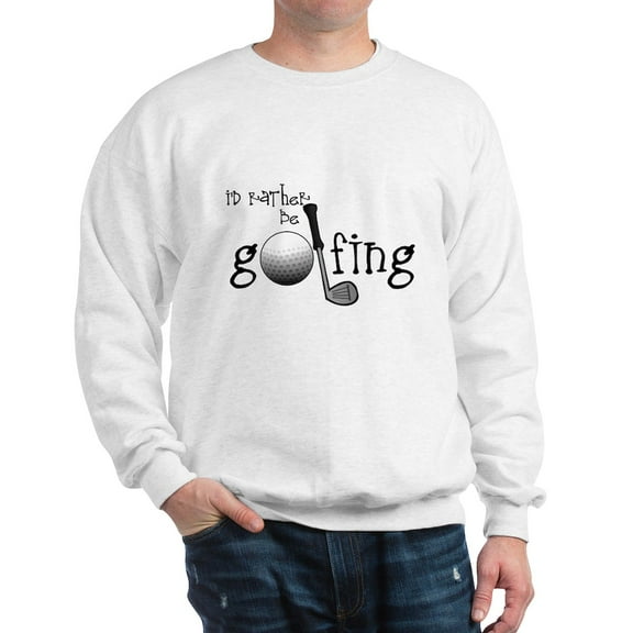 CafePress - Id Rather Be Golfing Sweatshirt - Crew Neck Sweatshirt