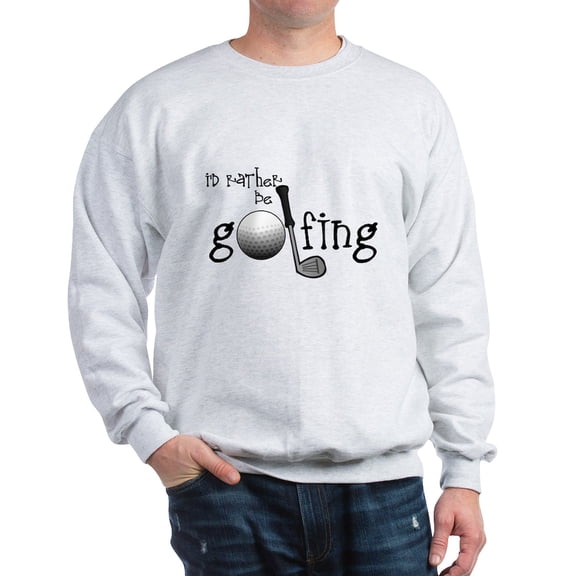 CafePress - Id Rather Be Golfing Sweatshirt - Crew Neck Sweatshirt