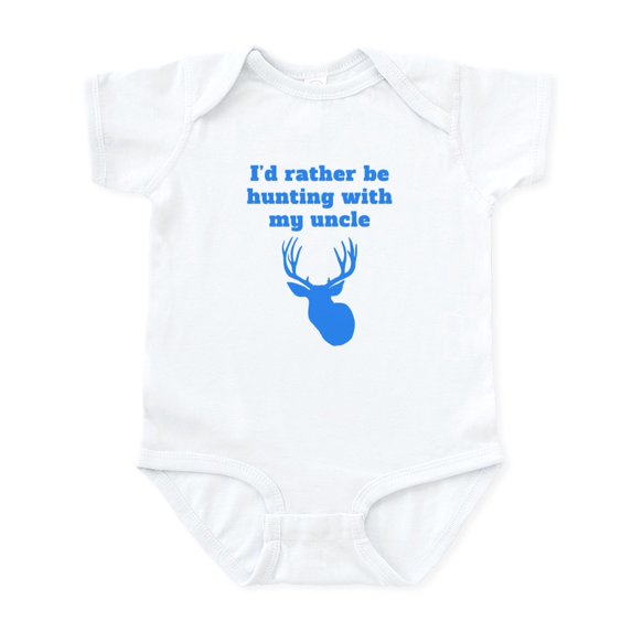 CafePress - Id Rather Be Hunting With My Uncle Body Suit - Baby Light Bodysuit, Size Newborn - 24 Months