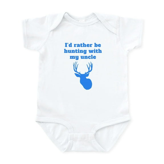 CafePress - Id Rather Be Hunting With My Uncle Body Suit - Baby Light Bodysuit, Size Newborn - 24 Months