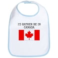 thumbnail image 1 of CafePress - Id Rather Be In Canada Bib - Cute Cotton Cloth Baby Bib, Toddler Bib, 1 of 2