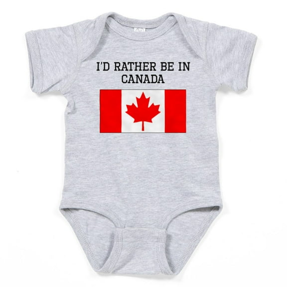 CafePress - Id Rather Be In Canada Body Suit - Cute Infant Bodysuit Baby Romper - Size Newborn - 24 Months