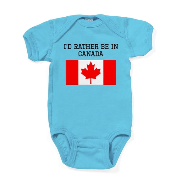 CafePress - Id Rather Be In Canada Body Suit - Cute Infant Bodysuit Baby Romper - Size Newborn - 24 Months