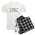thumbnail image 1 of CafePress - Id Rather Be Playing My Guitar Pajamas - Men's Light Loose Fit Cotton Pajama Set, 1 of 7