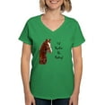 thumbnail image 1 of CafePress - Id Rather Be Riding! H Women's V Neck Dark T Shirt - Women's V-Neck Dark T-Shirt, 1 of 4