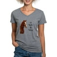 thumbnail image 1 of CafePress - Id Rather Be Riding! H Women's V Neck Dark T Shirt - Women's V-Neck Dark T-Shirt, 1 of 4