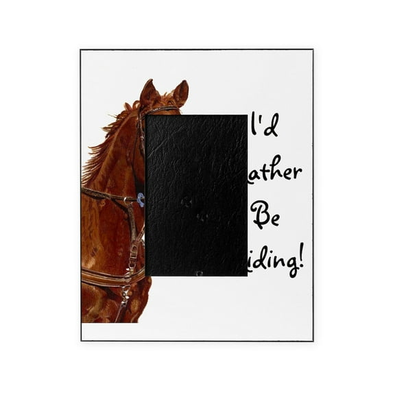 CafePress - Id Rather Be Riding! Horse - Decorative 8x10 Picture Frame