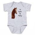 thumbnail image 1 of CafePress - Id Rather Be Riding! Horse Infant Bodysu Body Suit - Cute Infant Bodysuit Baby Romper - Size Newborn - 24 Months, 1 of 3