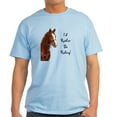 thumbnail image 1 of CafePress - Id Rather Be Riding! Horse Light T Shirt - Men's Classic Graphic T-Shirt, 1 of 4