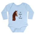 thumbnail image 1 of CafePress - Id Rather Be Riding! Horse Long Sleeve Infant Body - Long Sleeve Cotton Baby Bodysuit, 1 of 4
