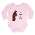 thumbnail image 1 of CafePress - Id Rather Be Riding! Horse Long Sleeve Infant Body - Long Sleeve Cotton Baby Bodysuit, 1 of 4