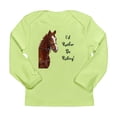 thumbnail image 1 of CafePress - Id Rather Be Riding! Horse Long Sleeve Infant T Sh - Long Sleeve Infant T-Shirt, 1 of 2