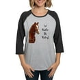 thumbnail image 1 of CafePress - Id Rather Be Riding! Horse Long Sleeve T Shirt - Womens Baseball Tee, 1 of 4