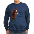 thumbnail image 1 of CafePress - Id Rather Be Riding! Horse Sweatshirt (Dark) - Classic Crew Neck Sweatshirt, 1 of 4
